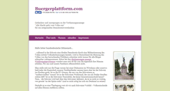 Desktop Screenshot of buergerplattform.com