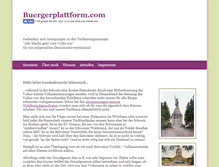 Tablet Screenshot of buergerplattform.com
